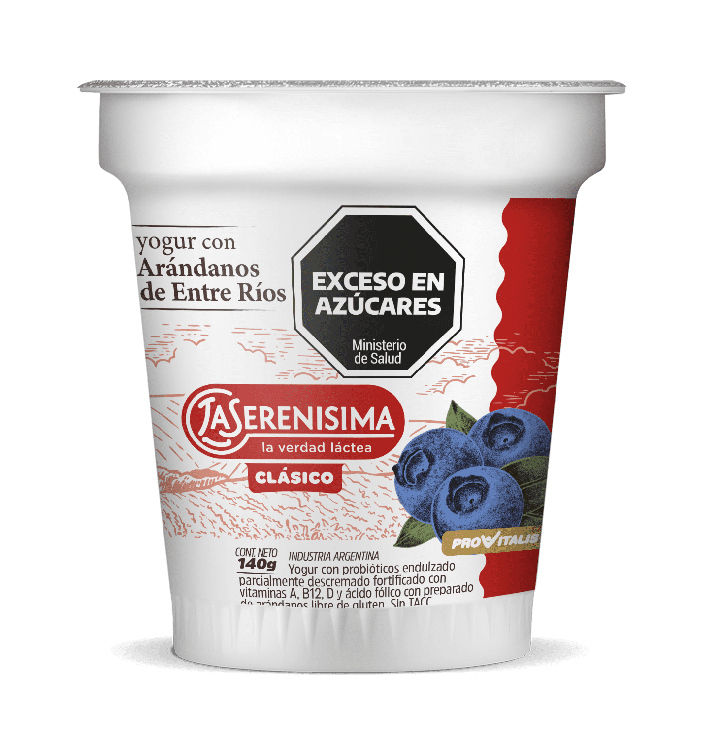 La Serenísima Clásico yogur con arándanos de Entre Ríos La Serenísima Clásico yogur con arándanos de Entre Ríos
