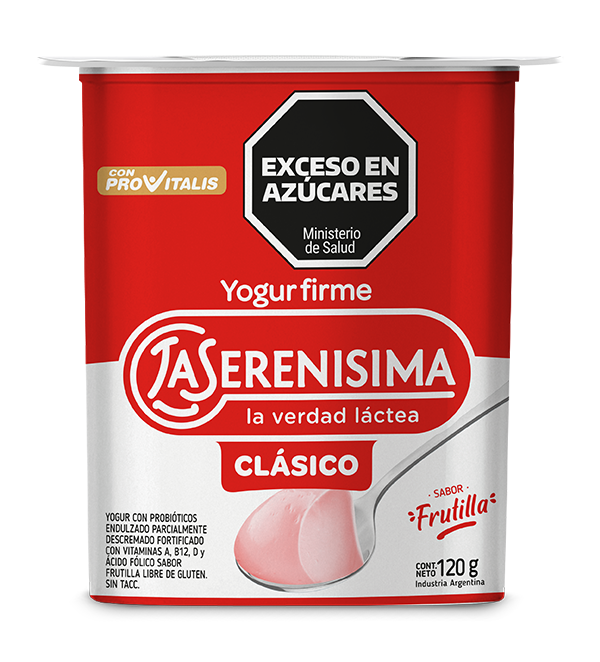La Serenísima Clásico Yogur firme frutilla 120g