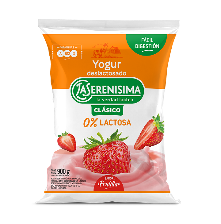 La Serenísima Clásico Bebible Deslactosado Frutilla 900g La Serenísima Clásico Bebible Deslactosado Frutilla 900g